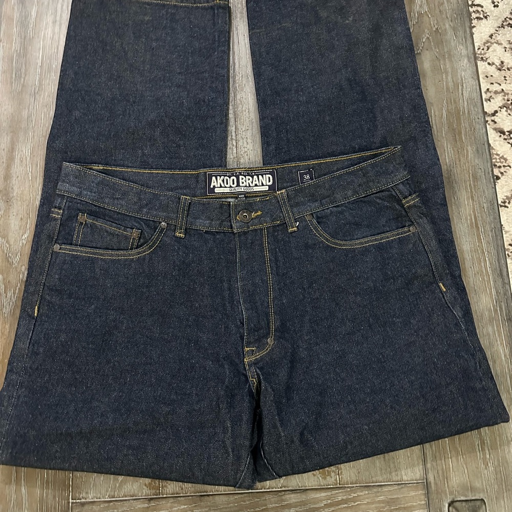 AKOO Men's Blue Jeans - Picture 2 of 16